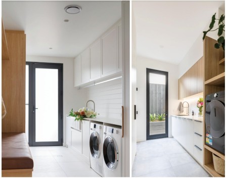 hinged door