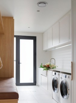 hinged door